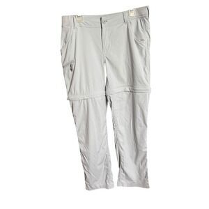 World Wide Sportsman High Rise Grey Clearwater Convertible Pants Women's 10 New